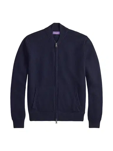 Ralph Lauren Purple Label Men's Cashmere Full-Zip Sweater - Dark Navy | Thumbnail 1 Ralph Lauren Purple Label Men's Cashmere Full-Zip Sweater - Dark Navy | Thumbnail 1