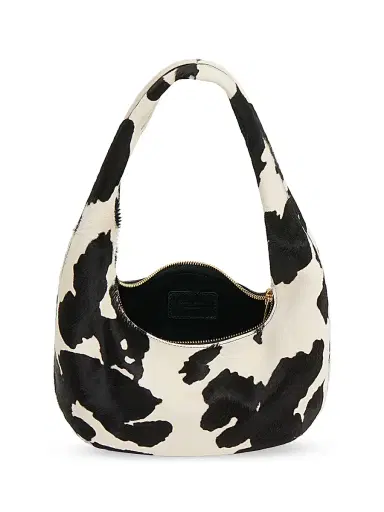 MANSUR GAVRIEL Women's Cow-Print Leather Shoulder Bag | Thumbnail 3 MANSUR GAVRIEL Women's Cow-Print Leather Shoulder Bag | Thumbnail 3