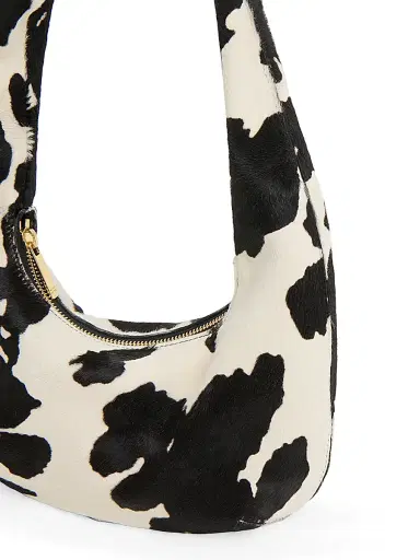 MANSUR GAVRIEL Women's Cow-Print Leather Shoulder Bag | Thumbnail 4 MANSUR GAVRIEL Women's Cow-Print Leather Shoulder Bag | Thumbnail 4