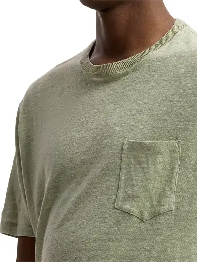 Ralph Lauren Purple Label Men's Pocket Linen Jersey T-Shirt - Cactus Green | Thumbnail 8 Ralph Lauren Purple Label Men's Pocket Linen Jersey T-Shirt - Cactus Green | Thumbnail 8