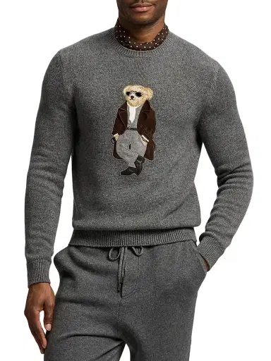 Ralph Lauren Purple Label Men's Polka Dot Cashmere-Silk Neckerchief - Luggage Brown | Thumbnail 4 Ralph Lauren Purple Label Men's Polka Dot Cashmere-Silk Neckerchief - Luggage Brown | Thumbnail 4