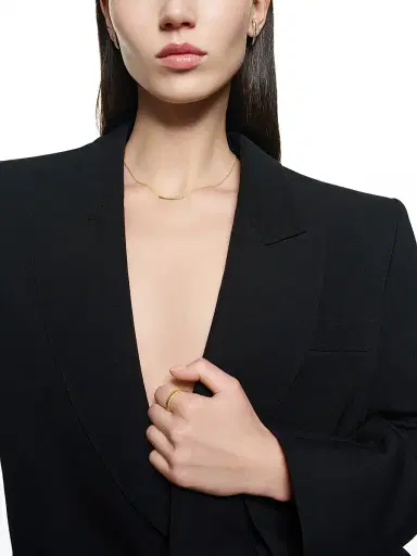 Boucheron Women's Quatre 18K Yellow Gold Grosgrain Bar Pendant Necklace - Yellow Gold | Thumbnail 2 Boucheron Women's Quatre 18K Yellow Gold Grosgrain Bar Pendant Necklace - Yellow Gold | Thumbnail 2