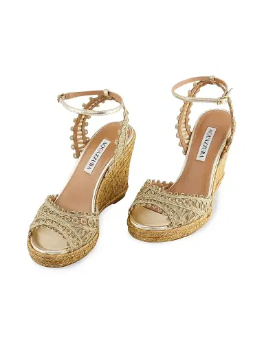 Aquazzura Women's Kahlo 105MM Espadrille Wedge Sandals | Thumbnail 4 Aquazzura Women's Kahlo 105MM Espadrille Wedge Sandals | Thumbnail 4