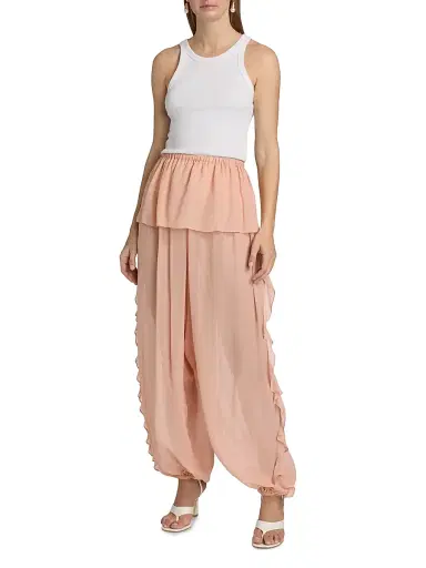 Ronny Kobo Women's Dolly Ruffle Pleated Pants | Thumbnail 2 Ronny Kobo Women's Dolly Ruffle Pleated Pants | Thumbnail 2