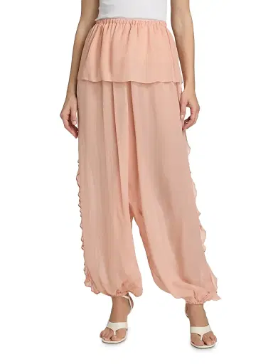 Ronny Kobo Women's Dolly Ruffle Pleated Pants | Thumbnail 3 Ronny Kobo Women's Dolly Ruffle Pleated Pants | Thumbnail 3