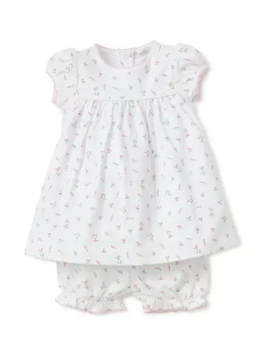 Kissy Kissy Baby Girl's Garden Rose Print Dress & Bloomers Set - White 12 Months | Thumbnail 1 Kissy Kissy Baby Girl's Garden Rose Print Dress & Bloomers Set - White 12 Months | Thumbnail 1