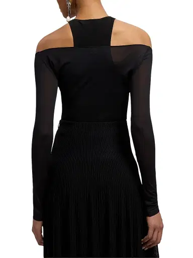Ralph Lauren Collection Women's Maxine Layered Jersey Top - Black - Size XS | Thumbnail 5 Ralph Lauren Collection Women's Maxine Layered Jersey Top - Black - Size XS | Thumbnail 5