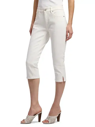 Ralph Lauren Collection Women's Breona Capri Jeans - Optic White - Size 32 | Thumbnail 4 Ralph Lauren Collection Women's Breona Capri Jeans - Optic White - Size 32 | Thumbnail 4