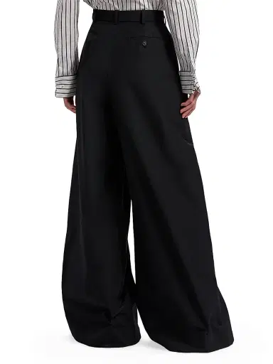 Ralph Lauren Collection Women's Vannesa Poplin Wide-Leg Pants - Black - Size 12 | Thumbnail 5 Ralph Lauren Collection Women's Vannesa Poplin Wide-Leg Pants - Black - Size 12 | Thumbnail 5