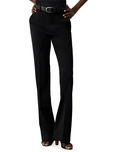 Ralph Lauren Collection Women's Wrigley Wool-Blend Boot-Cut Pants - Black - Size 8 | Thumbnail 3 Ralph Lauren Collection Women's Wrigley Wool-Blend Boot-Cut Pants - Black - Size 8 | Thumbnail 3
