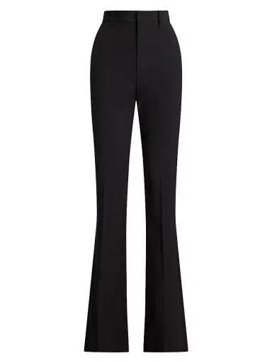 Ralph Lauren Collection Women's Wrigley Wool-Blend Boot-Cut Pants - Black - Size 8 | Thumbnail 1 Ralph Lauren Collection Women's Wrigley Wool-Blend Boot-Cut Pants - Black - Size 8 | Thumbnail 1