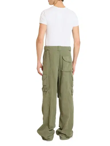Balmain Men's Cotton Cargo Pants - Vert | Thumbnail 5 Balmain Men's Cotton Cargo Pants - Vert | Thumbnail 5