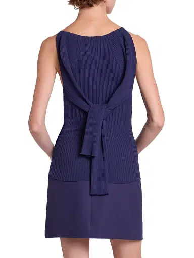 Courrèges Women's Rib-Knit Cut-Out Sweater | Thumbnail 6 Courrèges Women's Rib-Knit Cut-Out Sweater | Thumbnail 6