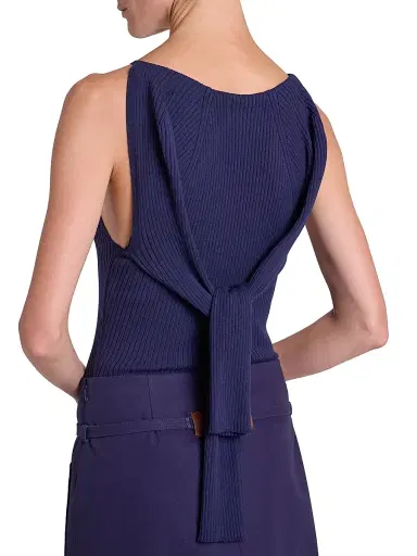 Courrèges Women's Rib-Knit Cut-Out Sweater | Thumbnail 8 Courrèges Women's Rib-Knit Cut-Out Sweater | Thumbnail 8