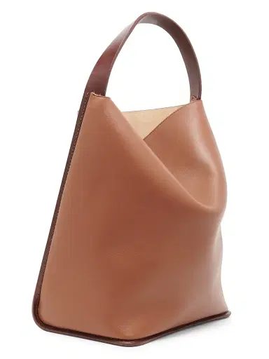 Jil Sander Women's Pivot Leather Tote Bag - Grape | Thumbnail 4 Jil Sander Women's Pivot Leather Tote Bag - Grape | Thumbnail 4
