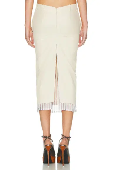 The Attico Low Rise Midi Skirt | Thumbnail 4 The Attico Low Rise Midi Skirt | Thumbnail 4