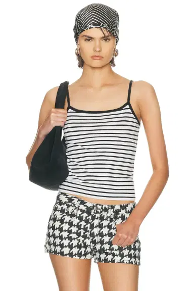 R13 Striped Skinny Strap Cami Top | Thumbnail 1 R13 Striped Skinny Strap Cami Top | Thumbnail 1