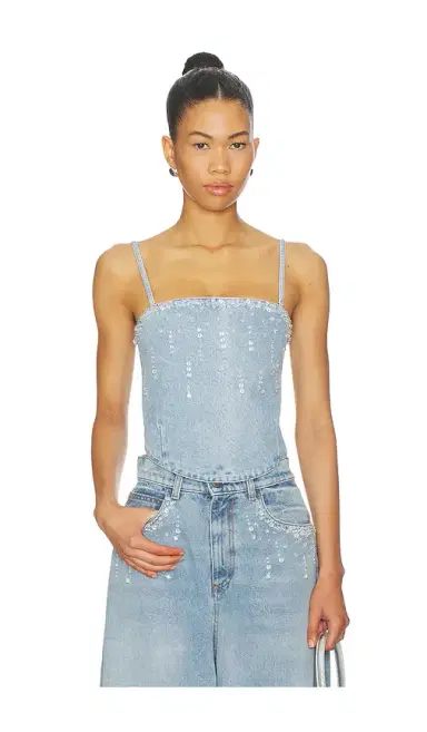 GIUSEPPE DI MORABITO Denim Top | Thumbnail 1 GIUSEPPE DI MORABITO Denim Top | Thumbnail 1