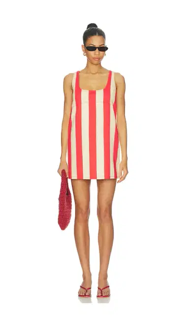 SIMONMILLER Sahara Striped Denim Dress | Thumbnail 1 SIMONMILLER Sahara Striped Denim Dress | Thumbnail 1