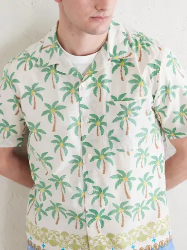 Hartford New Palmito Printed Cotton Shirt - Men | Thumbnail 5 Hartford New Palmito Printed Cotton Shirt - Men | Thumbnail 5