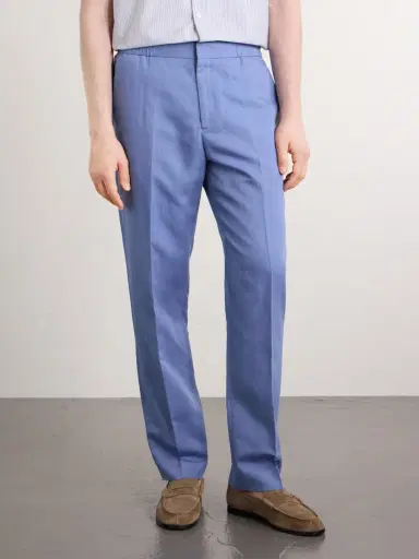 Paul Smith Straight-Leg Cotton, Linen and Lyocell-Blend Trousers - Men | Thumbnail 3 Paul Smith Straight-Leg Cotton, Linen and Lyocell-Blend Trousers - Men | Thumbnail 3