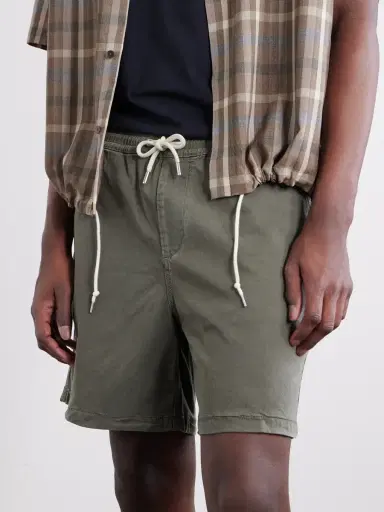 NN07 Gregor Straight-Leg TENCEL™ Lyocell and LENZING™ ECOVERO™-Blend Twill Drawstring Shorts - Men | Thumbnail 5 NN07 Gregor Straight-Leg TENCEL™ Lyocell and LENZING™ ECOVERO™-Blend Twill Drawstring Shorts - Men | Thumbnail 5