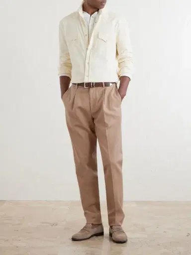 Brunello Cucinelli Honeycomb-Knit Cotton Shirt - Men | Thumbnail 2 Brunello Cucinelli Honeycomb-Knit Cotton Shirt - Men | Thumbnail 2