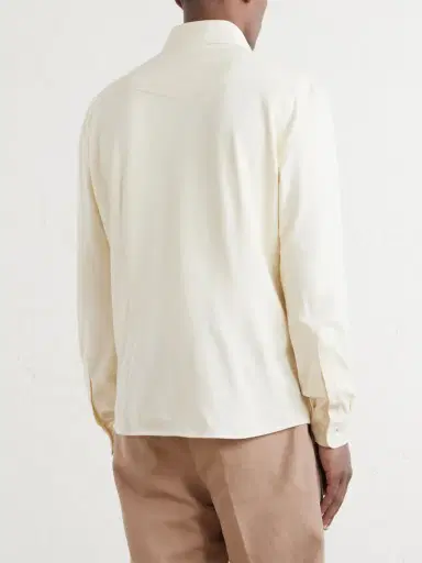 Brunello Cucinelli Honeycomb-Knit Cotton Shirt - Men | Thumbnail 4 Brunello Cucinelli Honeycomb-Knit Cotton Shirt - Men | Thumbnail 4
