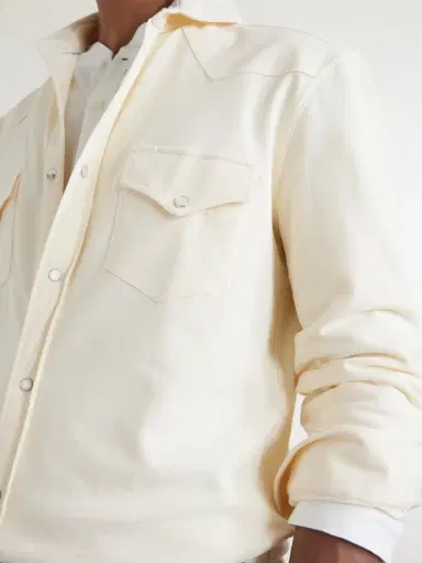 Brunello Cucinelli Honeycomb-Knit Cotton Shirt - Men | Thumbnail 5 Brunello Cucinelli Honeycomb-Knit Cotton Shirt - Men | Thumbnail 5