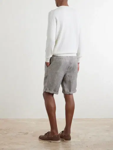 Brunello Cucinelli Hemp and Linen-Blend Drawstring Bermuda Shorts - Men | Thumbnail 4 Brunello Cucinelli Hemp and Linen-Blend Drawstring Bermuda Shorts - Men | Thumbnail 4