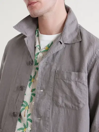 Hartford Perry Linen and Cotton-Blend Woven Jacket - Men | Thumbnail 5 Hartford Perry Linen and Cotton-Blend Woven Jacket - Men | Thumbnail 5