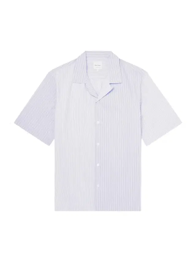 Camp-Collar Striped Cotton-Poplin Shirt - Men Camp-Collar Striped Cotton-Poplin Shirt - Men
