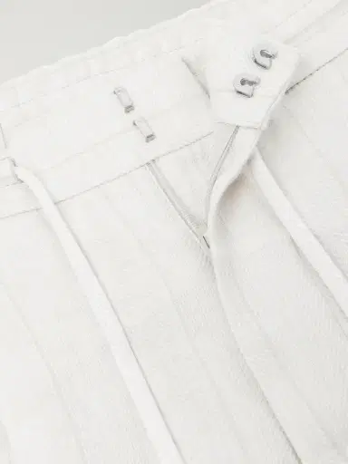 Brunello Cucinelli Straight-Leg Pinstriped Pleated Linen Trousers - Men | Thumbnail 6 Brunello Cucinelli Straight-Leg Pinstriped Pleated Linen Trousers - Men | Thumbnail 6
