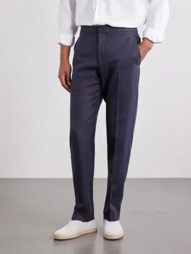 Zegna Straight-Leg Linen-Twill Trousers - Men | Thumbnail 3 Zegna Straight-Leg Linen-Twill Trousers - Men | Thumbnail 3
