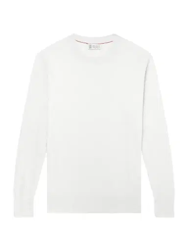 Brunello Cucinelli Knitted Cotton Sweater - Men | Thumbnail 1 Brunello Cucinelli Knitted Cotton Sweater - Men | Thumbnail 1