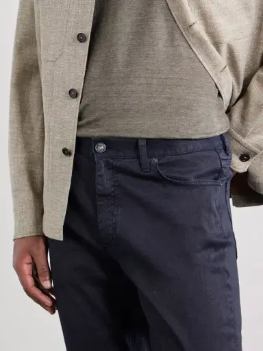 Zegna Straight-Leg Linen and Cotton-Blend Jeans - Men | Thumbnail 5 Zegna Straight-Leg Linen and Cotton-Blend Jeans - Men | Thumbnail 5