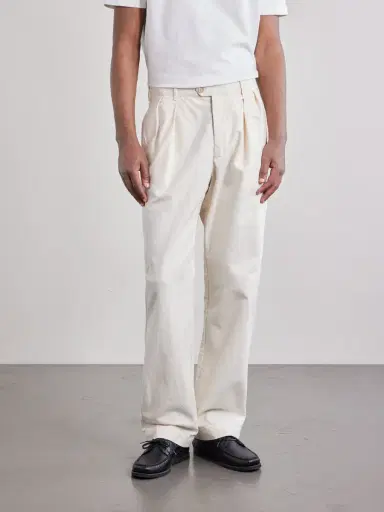 Hartford Trunk Straight-Leg Pleated Cotton Woven Trousers - Men | Thumbnail 3 Hartford Trunk Straight-Leg Pleated Cotton Woven Trousers - Men | Thumbnail 3
