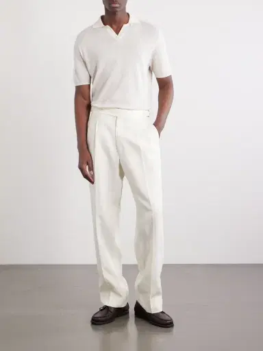 FEDELI Delta Linen and Cotton-Blend Polo Shirt - Men | Thumbnail 2 FEDELI Delta Linen and Cotton-Blend Polo Shirt - Men | Thumbnail 2
