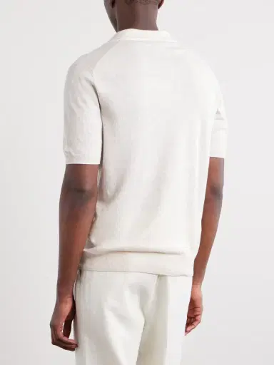 FEDELI Delta Linen and Cotton-Blend Polo Shirt - Men | Thumbnail 4 FEDELI Delta Linen and Cotton-Blend Polo Shirt - Men | Thumbnail 4