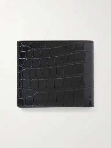 Saint Laurent Croc-Effect Leather Wallet - Men | Thumbnail 2 Saint Laurent Croc-Effect Leather Wallet - Men | Thumbnail 2