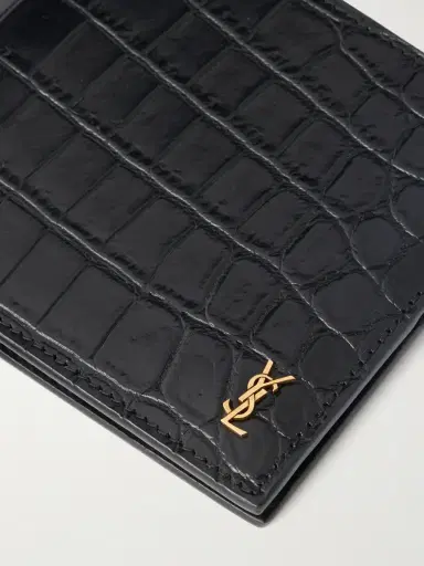 Saint Laurent Croc-Effect Leather Wallet - Men | Thumbnail 3 Saint Laurent Croc-Effect Leather Wallet - Men | Thumbnail 3
