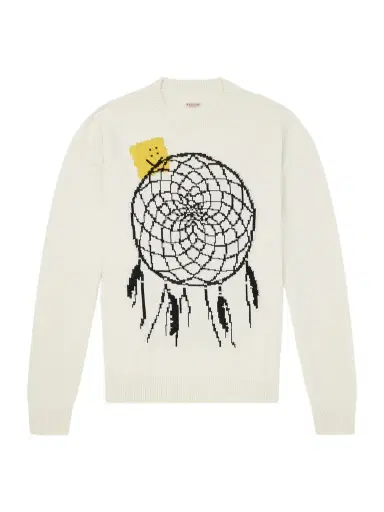 KAPITAL Peckish Dream Catcher Intarsia Cotton-Blend Sweater - Men | Thumbnail 1 KAPITAL Peckish Dream Catcher Intarsia Cotton-Blend Sweater - Men | Thumbnail 1