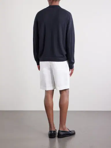 PIACENZA 1733 Cashmere and Linen-Blend Zip-Up Sweater - Men | Thumbnail 4 PIACENZA 1733 Cashmere and Linen-Blend Zip-Up Sweater - Men | Thumbnail 4