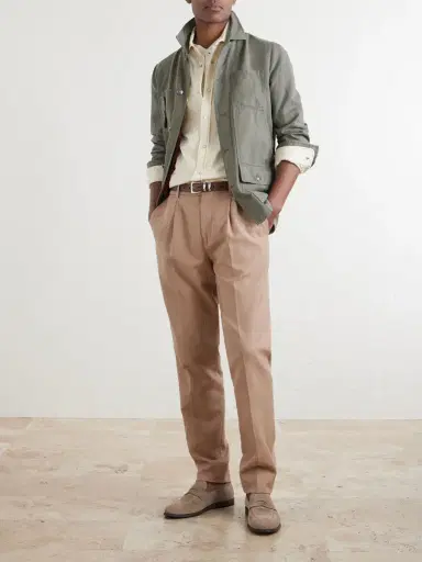Brunello Cucinelli Cotton and Linen-Blend Jacket - Men | Thumbnail 2 Brunello Cucinelli Cotton and Linen-Blend Jacket - Men | Thumbnail 2