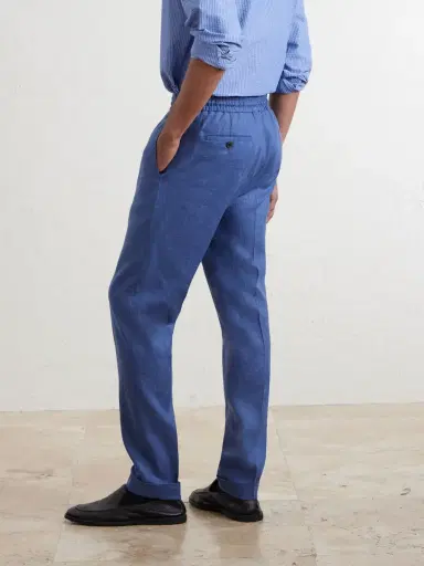 Paul Smith Straight-Leg Linen Trousers - Men | Thumbnail 4 Paul Smith Straight-Leg Linen Trousers - Men | Thumbnail 4