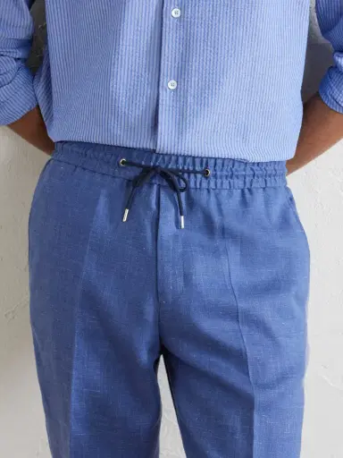 Paul Smith Straight-Leg Linen Trousers - Men | Thumbnail 5 Paul Smith Straight-Leg Linen Trousers - Men | Thumbnail 5