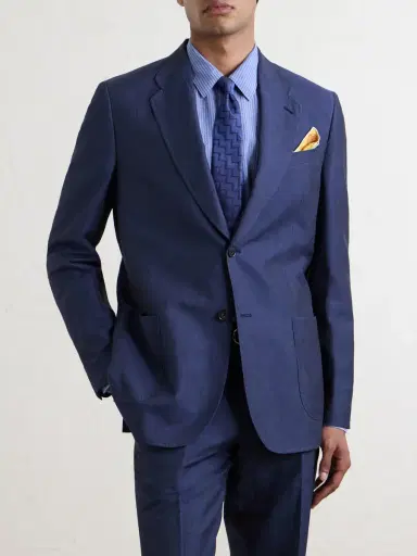 Paul Smith Cotton and Linen-Blend Suit Jacket - Men | Thumbnail 3 Paul Smith Cotton and Linen-Blend Suit Jacket - Men | Thumbnail 3