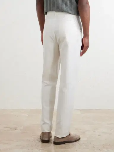 Brunello Cucinelli Slim-Fit Cotton and Linen-Blend Trousers - Men | Thumbnail 4 Brunello Cucinelli Slim-Fit Cotton and Linen-Blend Trousers - Men | Thumbnail 4