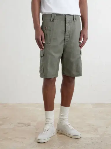 Brunello Cucinelli Straight-Leg Cotton and Linen-Blend Canvas Bermuda Shorts - Men | Thumbnail 3 Brunello Cucinelli Straight-Leg Cotton and Linen-Blend Canvas Bermuda Shorts - Men | Thumbnail 3