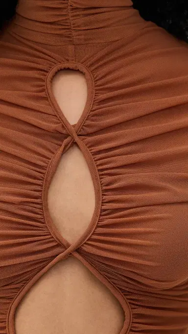 Andrea Iyamah Salle esh Thong Bodysuit Camel | Thumbnail 6 Andrea Iyamah Salle esh Thong Bodysuit Camel | Thumbnail 6